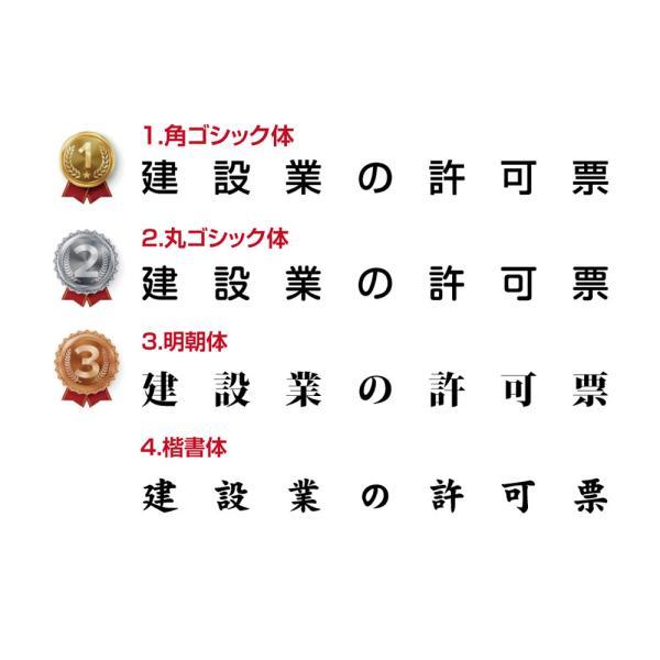 建設業の許可票 ステンレス看板 本物ステンレス製 法令標識看板 字入れ無料 不動産・建設業者向け 許可票プレート 短納期対応 kin01
