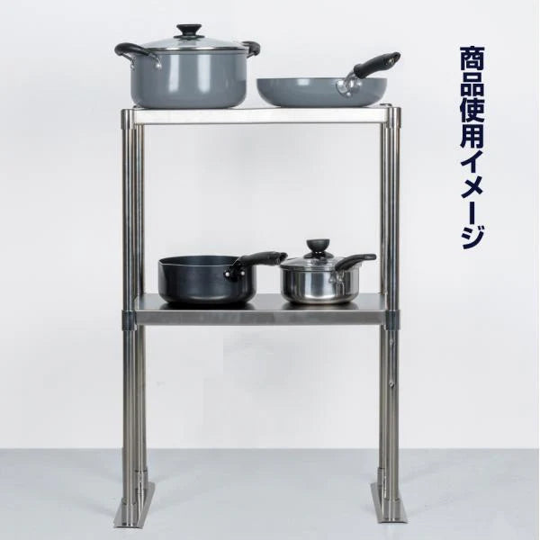 日本製 ステンレス製 業務用 キッチン置き棚 3段棚 W1176×D320×H800mm 作業台棚 ステンレス棚 上棚 カウンターラック 厨房収納 kot3-11732