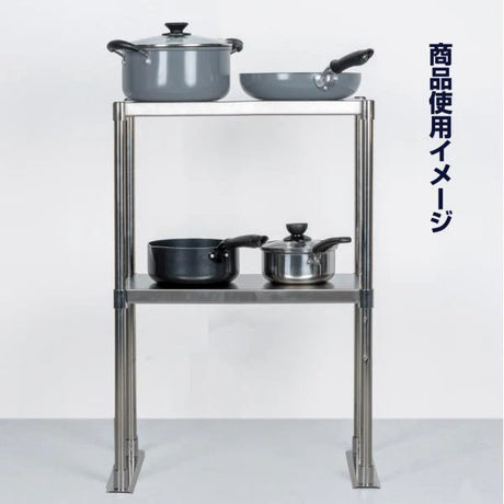 日本製 ステンレス製 業務用 キッチン置き棚 3段棚 W1176×D320×H800mm 作業台棚 ステンレス棚 上棚 カウンターラック 厨房収納 kot3-11732