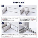 日本製 ステンレス置き棚 三段 W1475×D320×H800mm 業務用 上棚 キッチンラック 作業台収納 kot3-14732