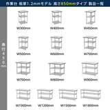 日本製 ステンレス棚 業務用 3段ラック 奥行450×高さ850mm 作業台棚 置棚 カウンターラック キッチンラック 耐久性抜群 kot3ba850