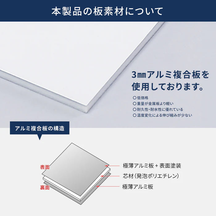 【立入禁止】案内看板 サイズ選択可 横型 屋外対応 注意喚起 標識 オーダー プレート看板 店舗用サイン ks-10