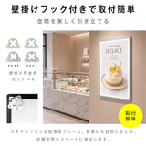 LEDポスターパネル 60×90cm 超薄型9mm 壁掛け 高輝度5000lux 縦横設置 光るポスターフレーム ライトパネル 店舗 看板 電飾 メニューボード led-pu-6090