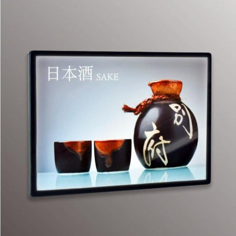 LEDポスターパネル 屋内用 A1 薄型 スライド式 シルバー/ブラック W605×H851mm ポスターフレーム LEDパネル led-pu-a1