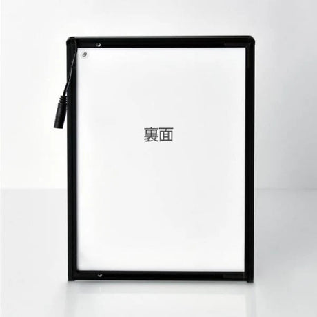 LEDポスターパネル 屋内用 A1 薄型 スライド式 シルバー/ブラック W605×H851mm ポスターフレーム LEDパネル led-pu-a1
