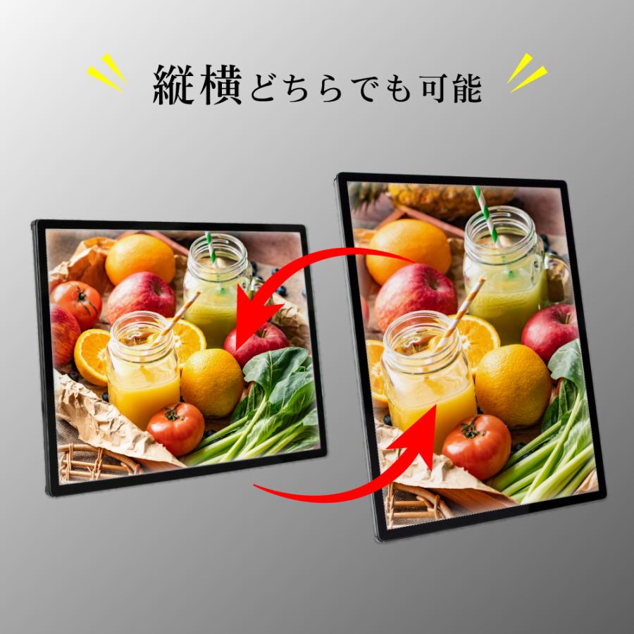 LEDポスターパネル 屋内用 A2 薄型 スライド式 シルバー/ブラック W435×H660mm ポスターフレーム LEDパネル led-pu-a2
