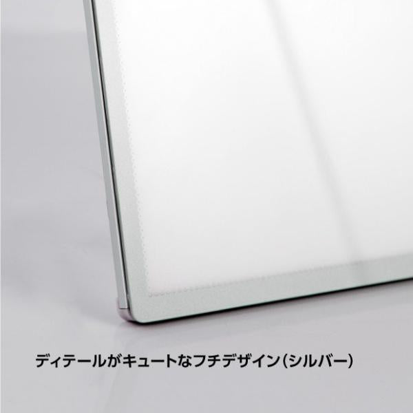 LEDポスターパネル 屋内用 A2 薄型 スライド式 シルバー/ブラック W435×H660mm ポスターフレーム LEDパネル led-pu-a2