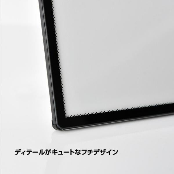 LEDポスターパネル 屋内用 A2 薄型 スライド式 シルバー/ブラック W435×H660mm ポスターフレーム LEDパネル led-pu-a2