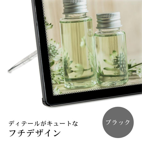 LEDポスターパネル 屋内用 A3 薄型 スライド式 シルバー/ブラック W312×H427mm ポスターフレーム LEDパネル led-pu-a3
