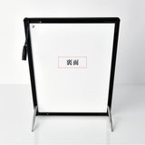 LEDポスターパネル 屋内用 A3 薄型 スライド式 シルバー/ブラック W312×H427mm ポスターフレーム LEDパネル led-pu-a3