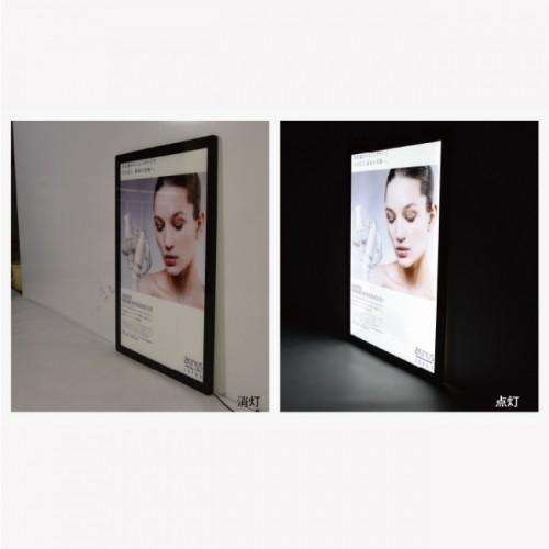 LEDポスターパネル 屋外用 B1 角形 フロントオープン式 ブラック W770×H1070mm ポスターフレーム LEDパネル LPD-B1