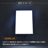 A型LEDライトパネル グリップ式 A1 両面 シルバー・ブラック lps-a1d