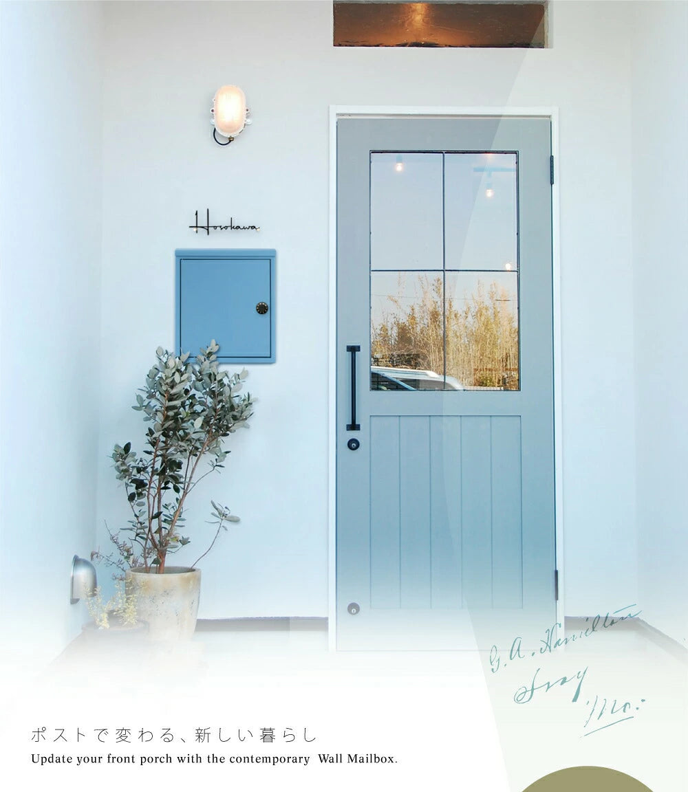 日本製郵便ポスト 壁掛け おしゃれ 郵便受け 大型 メールボックス 日本製 玄関ポスト ダイヤル錠 屋外ポスト レッド POST gs-pl-mailbox02