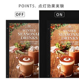 LEDポスターパネル 屋外用 B1 角形 防犯鍵付き式 シルバー/ブラック W815×H1117mm ポスターフレーム LEDパネル okh49-b1