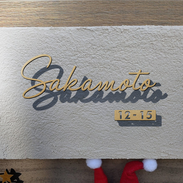 表札 ステンレス 英数字 店舗サイン  切り文字 ゴールド 門柱 玄関 かっこいい おしゃれ  sh-s0003