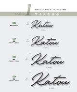 表札 ステンレス 英数字 店舗サイン  切り文字 ゴールド 門柱 玄関 かっこいい おしゃれ  sh-s0003