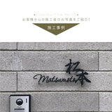 表札 ステンレス 戸建て 玄関 漢字+ローマ字 切り文字 ゴールド 門柱 玄関 かっこいい おしゃれ かわいい 小さいサイズ DIY ルームナンバー 番地 筆記体 手書き風 住所だけ sh-s0004