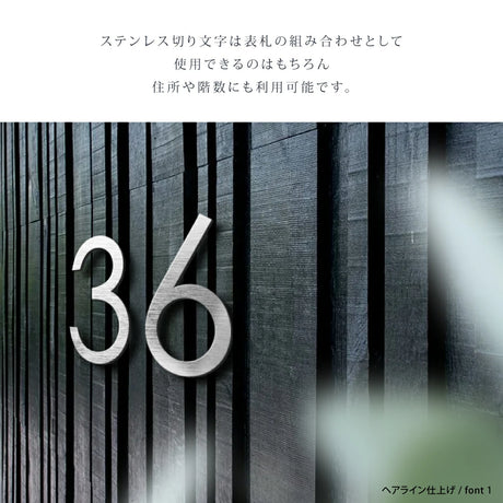 50mm〜150mm 表札 ステンレス 英数字 店舗看板 DIY 戸建て オーダーメイド 切り文字 ゴールド 門柱 玄関 かっこいい おしゃれ かわいい 小さいサイズ DIY ルームナンバー 番地 筆記体 手書き風 住所だけ sh-s0009