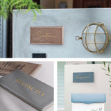 表札 タイル 約W144mm×H69mm 厚さ約7mm 住所 番地 ポスト ローマ字 門札 門柱 玄関 屋外 sh-t0009 (コピー)