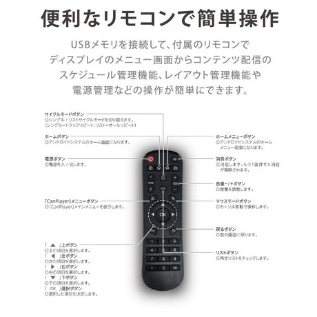 デジタルサイネージ 屋内仕様 32/43インチ対応 傾斜型スタンドセット 縦横自由 コンテンツ配信 軽量 USBメモリー dsns-j
