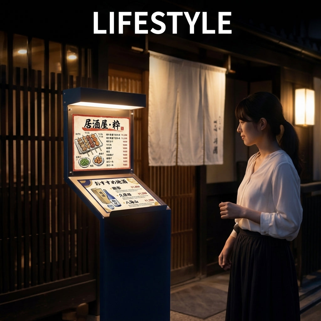 メニュー看板 メニュースタンド 屋外用 ガルバリウム製 LED電球専用 A3