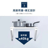 日本製 ステンレス平棚 W1200×D300mm 業務用 壁掛け棚 吊り棚 キッチン棚 ウォールシェルフ 厨房収納 skk-003-12030