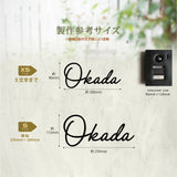 日本製 ステンレス・アイアン切り文字表札 オーダーメイド・番地入りローマ字 sus-03