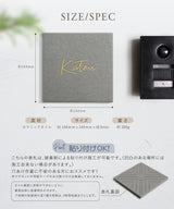 表札 おしゃれ 戸建て タイル 約144mm×144mm×t8.5mm マンション 住所入り 二世帯 tile-04