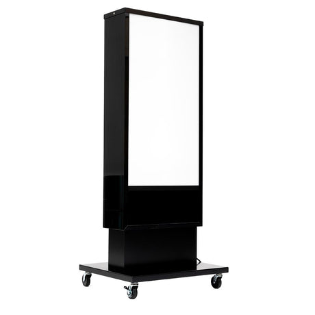 電飾スタンド看板 和風 印刷シート貼込タイプ 両面表示 高さ140cm 青海波/麻の葉/桧垣/黒 ts-wf-02-m