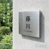 表札 ステンレス SUS表札 サイズ選べる 彫刻 戸建て プレート セミオーダー 機能門柱 玄関 新築 二世帯 番地 筆記体 モダン 北欧 洋風 和風 文字 スタイリッシュ シンプル デザイン コンパクト アルファベット 長方形メイド 屋外 番地 tz-21