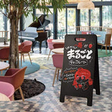 A型ブラックボード 黒板 両面 チョーク用 看板 店舗用 スタンド看板 メニュー看板 wbd-780